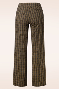 Femkit - Susan plaid pantalon in bruin 2