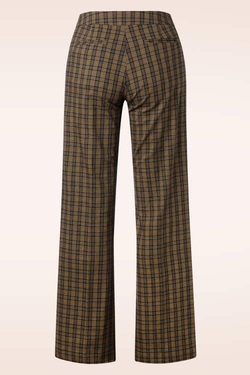 Femkit - Susan plaid pantalon in bruin 2