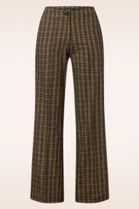 Femkit - Susan plaid pantalon in bruin