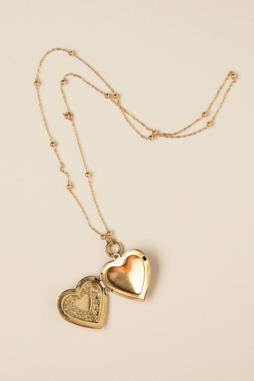 Day&Eve by Go Dutch Label - Heart Locket ketting in goud 2