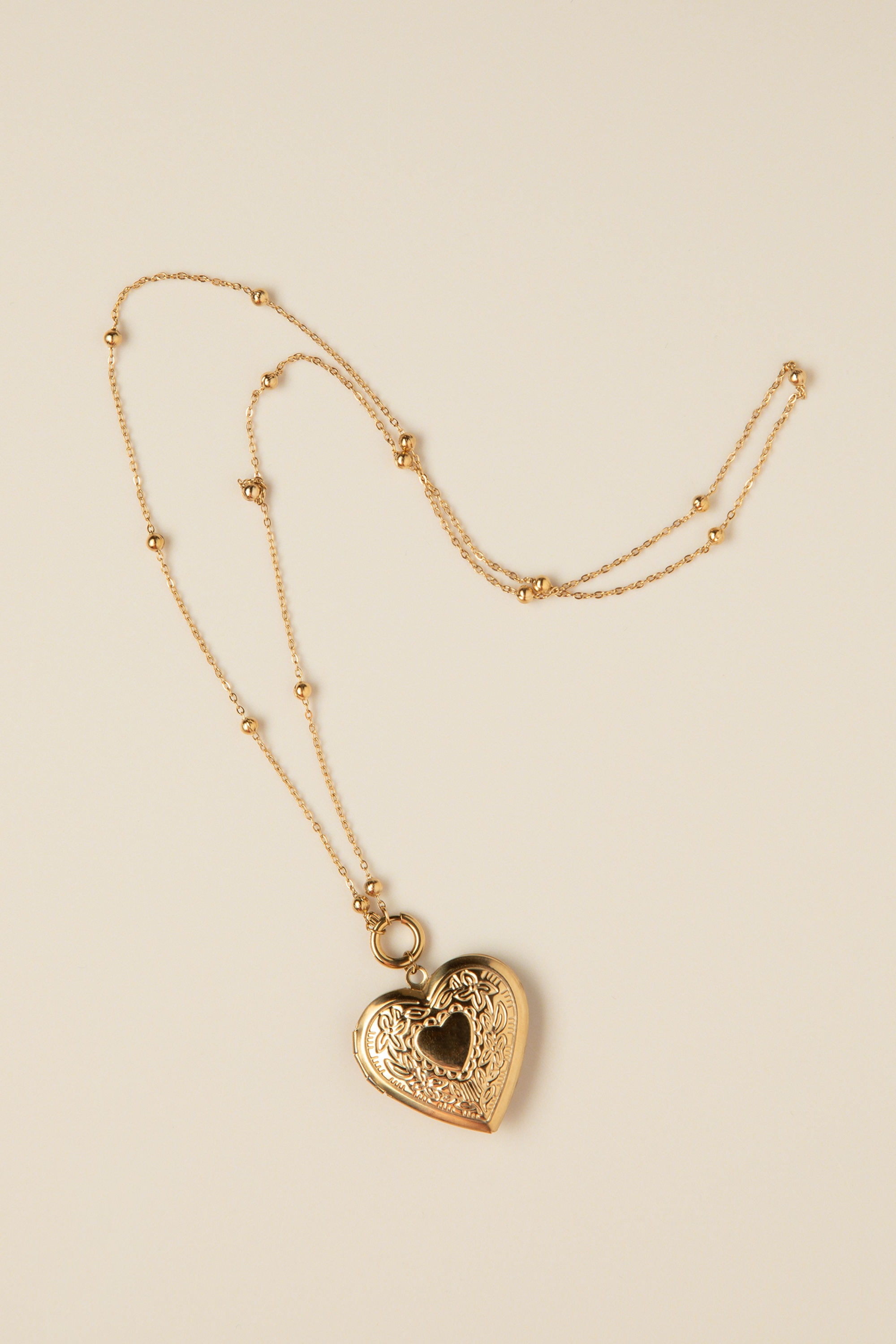 Day&Eve by Go Dutch Label - Heart Locket ketting in goud 3