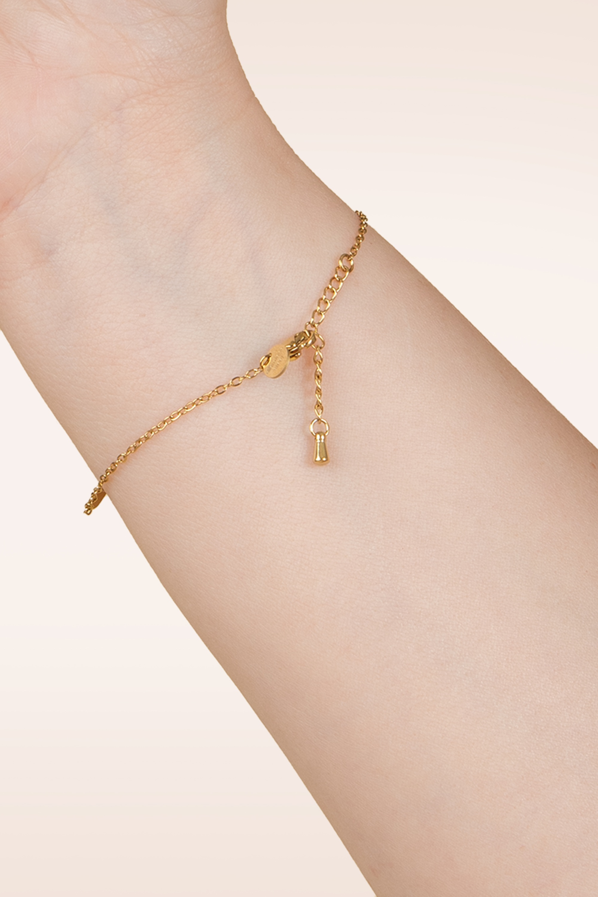 Day&Eve by Go Dutch Label - Oval Stone armband in goud 2