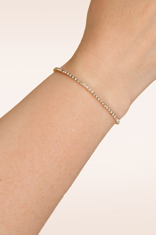 Day&Eve by Go Dutch Label - Small Shiny Stones armband in kristal