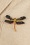 Day&Eve by Go Dutch Label - Sparkly dragonfly broche in blauw en multi