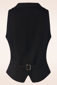 Glamour Bunny Business Babe - Dakota gilet in zwart 4