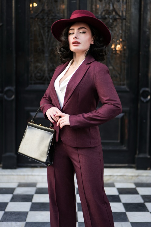 Tailleur vintage femme sale