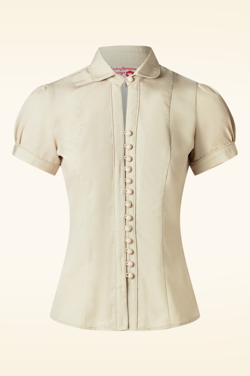 Rock N Romance - Margot blouse in stone