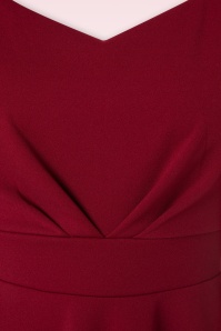 Vintage Chic for Topvintage - Ruby Swing Dress Années 1950 en Bordeaux 4