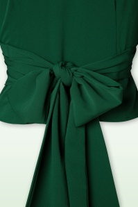 Rock N Romance - Darla wikkelblouse in groen 4