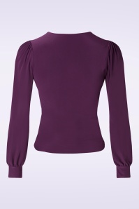 Vintage Chic for Topvintage - Ella slinky top in paars 2