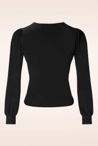 Vintage Chic for Topvintage - Ella slinky top in zwart 2