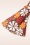 Vintage Chic for Topvintage - Izzy flower jurk in bruin en oranje 3