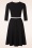 Vintage Chic for Topvintage - Zoey swing jurk in zwart 2