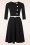 Vintage Chic for Topvintage - Zoey swing jurk in zwart