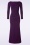 Vintage Chic for Topvintage - Sage maxi jurk in aubergine 