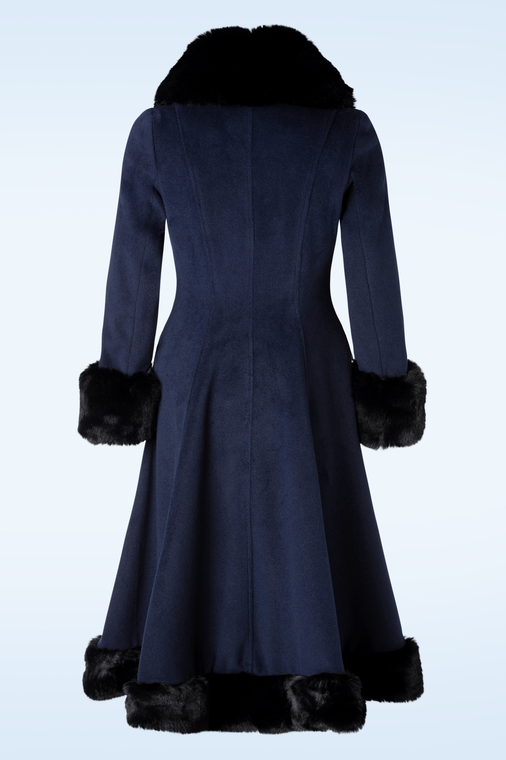 Navy swing coat hotsell