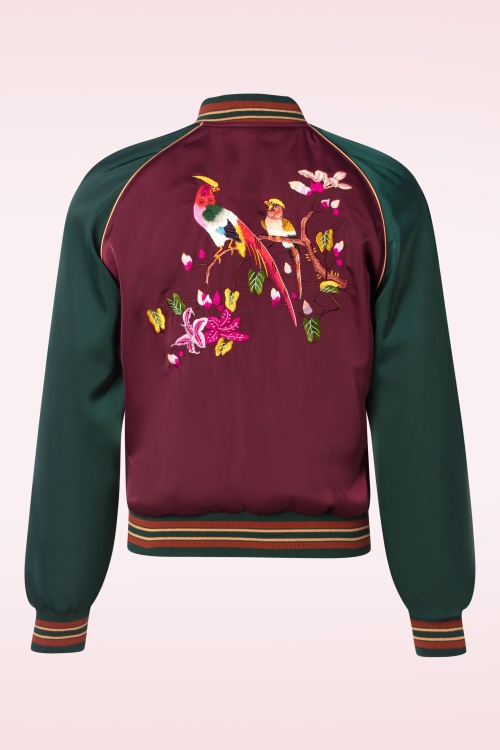 King Louie - Dazy bomber jacket in Windsor rood 5