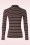 King Louie - Pimm stripe turtle top in cabernet rood 3