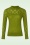 King Louie - Jeannie Yoke Farfalle sweater in guacamole 3