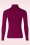 King Louie - Rollneck uni rib top in Beaujolais rood 4