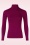 King Louie - Rollneck uni rib top in Beaujolais rood 2