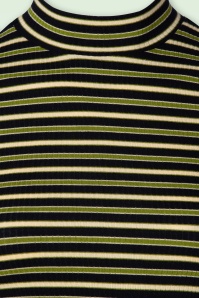 King Louie - Pimm stripe turtle top in woodbine groen 5