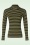 King Louie - Pimm stripe turtle top in woodbine groen 2