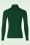 King Louie - Rollneck uni rib top in Forest groen 4