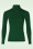 King Louie - Rollneck uni rib top in Forest groen 2