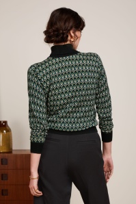 King Louie - Dandy Rollneck Sweater top in zwart 3