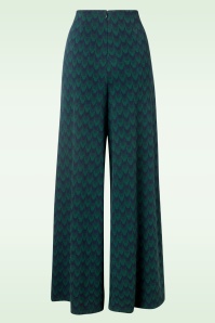 King Louie - Pia Duffy Jacquard pantalon in avondblauw 4