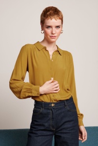 King Louie - Carina Sista blouse in siroopgeel