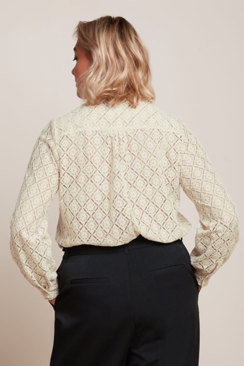 King Louie - Maisie Artiste Lace blouse in ivoor 3