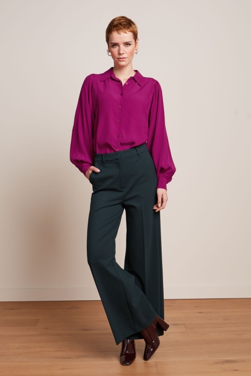 King Louie - Marisa Allegra blouse in fuchsiaroze