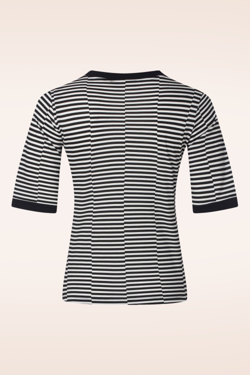 Mademoiselle YéYé - Daily Solution t-shirt in zwart en wit 4