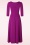 Vintage Chic for Topvintage - Mitzy Maxi jurk in amarant roze 2