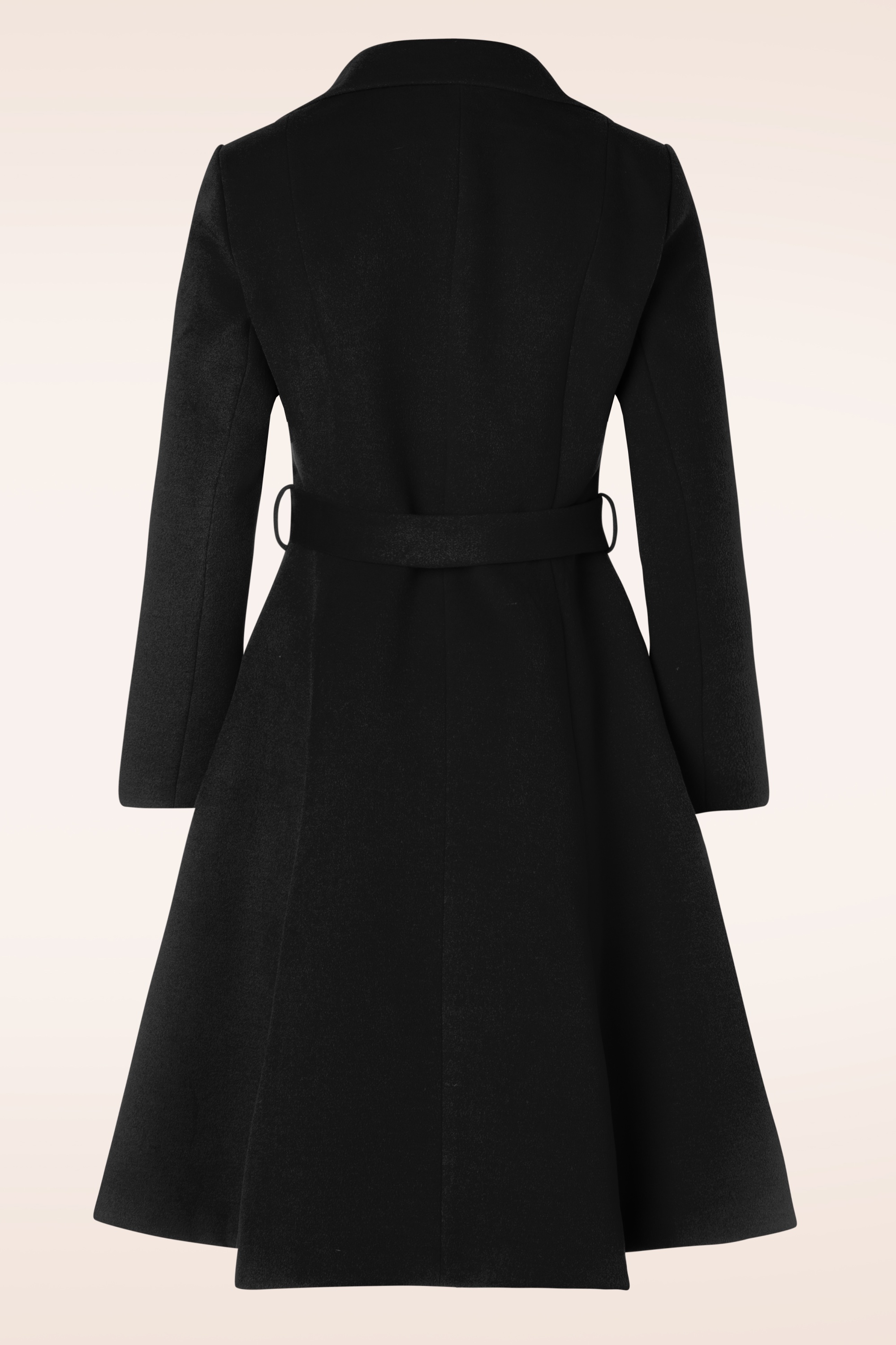 Black swing coat womens best sale