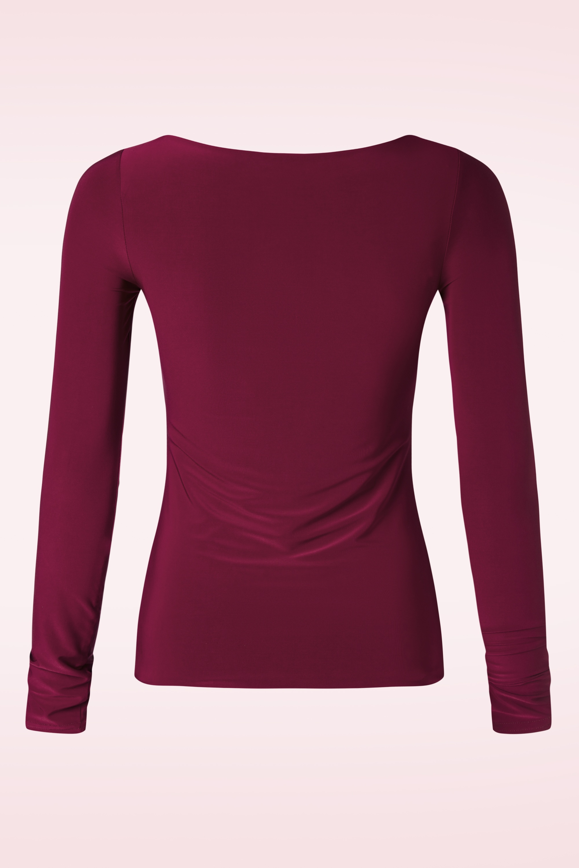 Vintage Chic for Topvintage - Didi Plain Slinky top in bordeauxrood 2