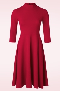 Vintage Chic for Topvintage - Stacey swing jurk in rood 2