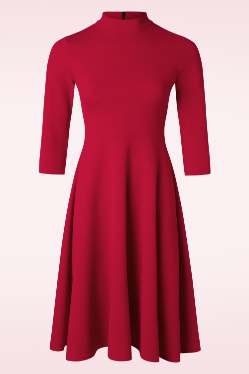 Vintage Chic for Topvintage - Stacey swing jurk in rood