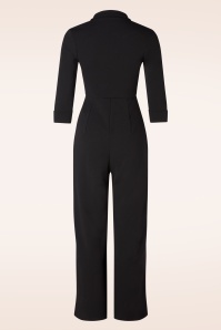 Vintage Chic for Topvintage - Izzy jumpsuit in zwart 2