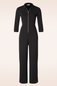 Vintage Chic for Topvintage - Izzy jumpsuit in zwart