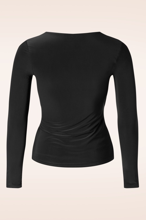 Vintage Chic for Topvintage - Romy slinky top in zwart 2