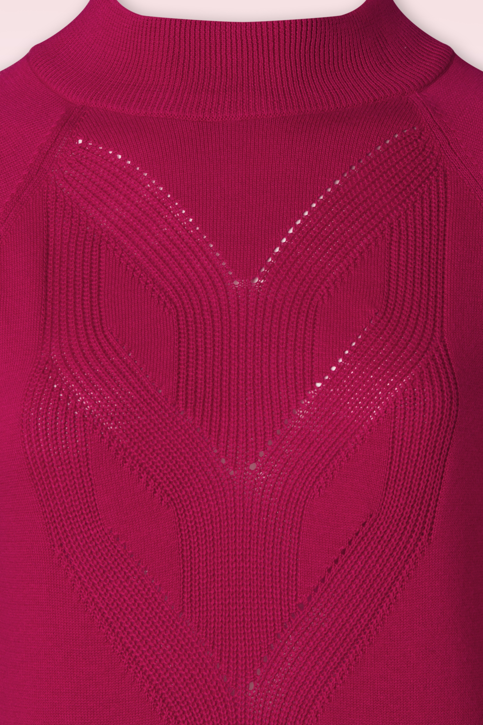 Blutsgeschwister - Braided and Easy gebreide jurk in cerise sucrée 3