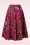 Hearts & Roses - Rosie floral swing rok in rood en fuchsia 3