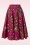 Hearts & Roses - Rosie floral swing rok in rood en fuchsia