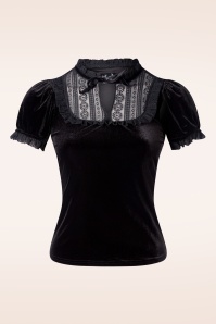 Bunny - Mourning Velvet top in zwart