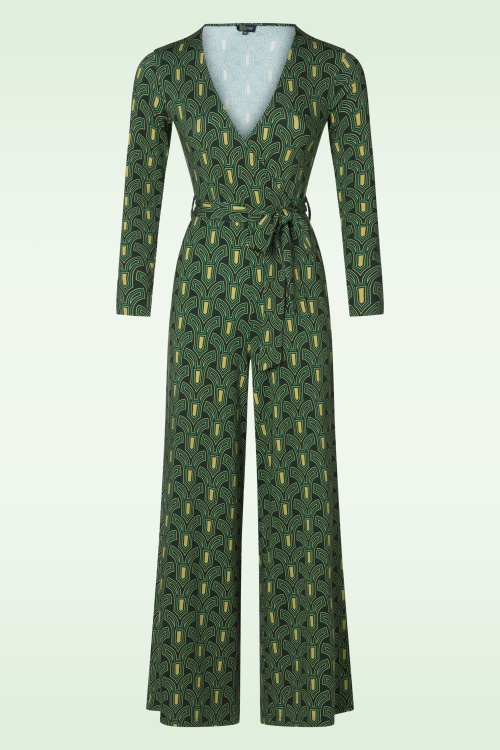 LaLamour - Diana Archerss jumpsuit in groen