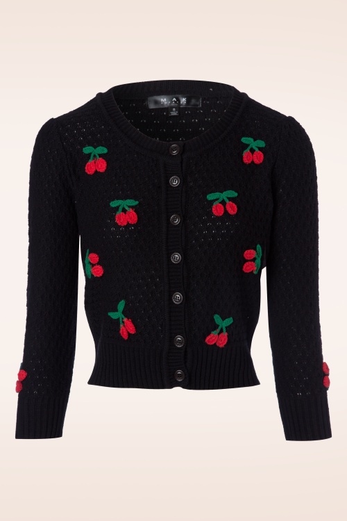 Mak Sweater - Jennie Cherry vest in zwart