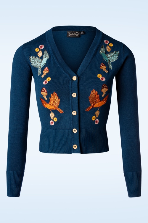 Vixen - Ginny Woodland vest in blauw